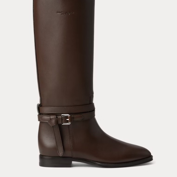 Ralph Lauren Donnely 25 MM Calfskin Boot - Picture 2 of 5